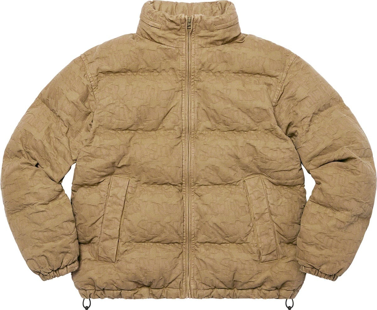 Fat Tip Jacquard Denim Puffer Jacket view 18